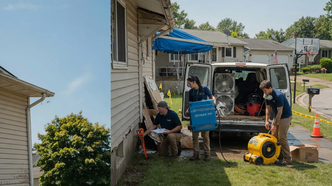 Ceiling Leak Cleanup in Cooksville, IL near me