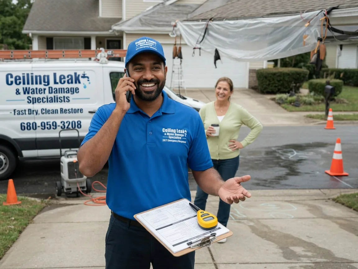 Ceiling Leak Cleanup Cooksville, IL FAQs